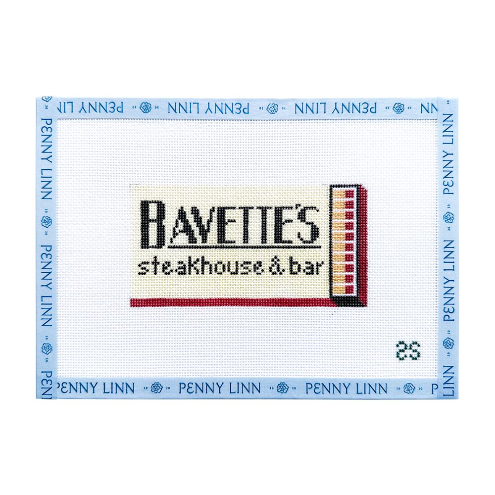 Bavette's Matchbook Canvas