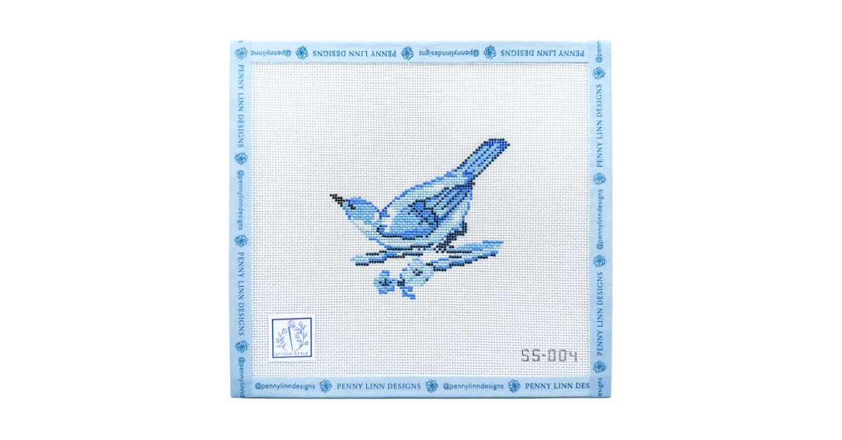Chinoiserie Bird - Penny Linn Designs - Stitch Style Needlepoint