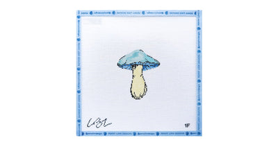 Light Blue Mushroom - Penny Linn Designs - The Plum Stitchery