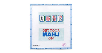Mahjong Glasses Case - Penny Linn Designs - Atlantic Blue Collection
