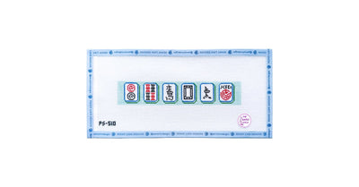 Mahjong Tiles Key Fob - Penny Linn Designs - Atlantic Blue Collection