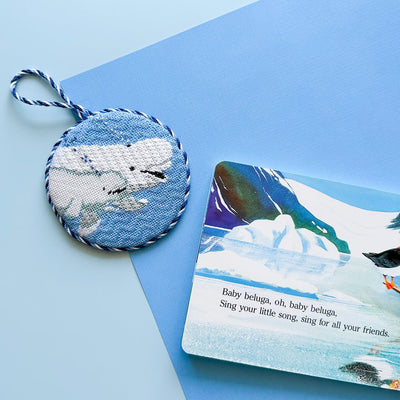 MOM AND BABY WHALE - Penny Linn Designs - Stitch Style Needlepoint