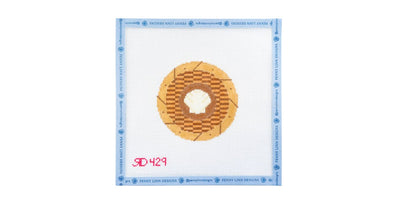 Nantucket Shell Round - Penny Linn Designs - Rachel Donley Needlepoint Designs