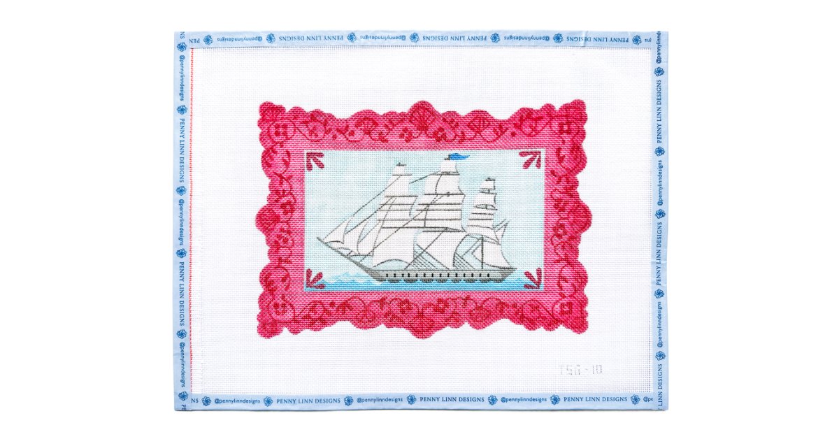 Nantucket Whaler in Pink Luster - Penny Linn Designs - The Plum Stitchery