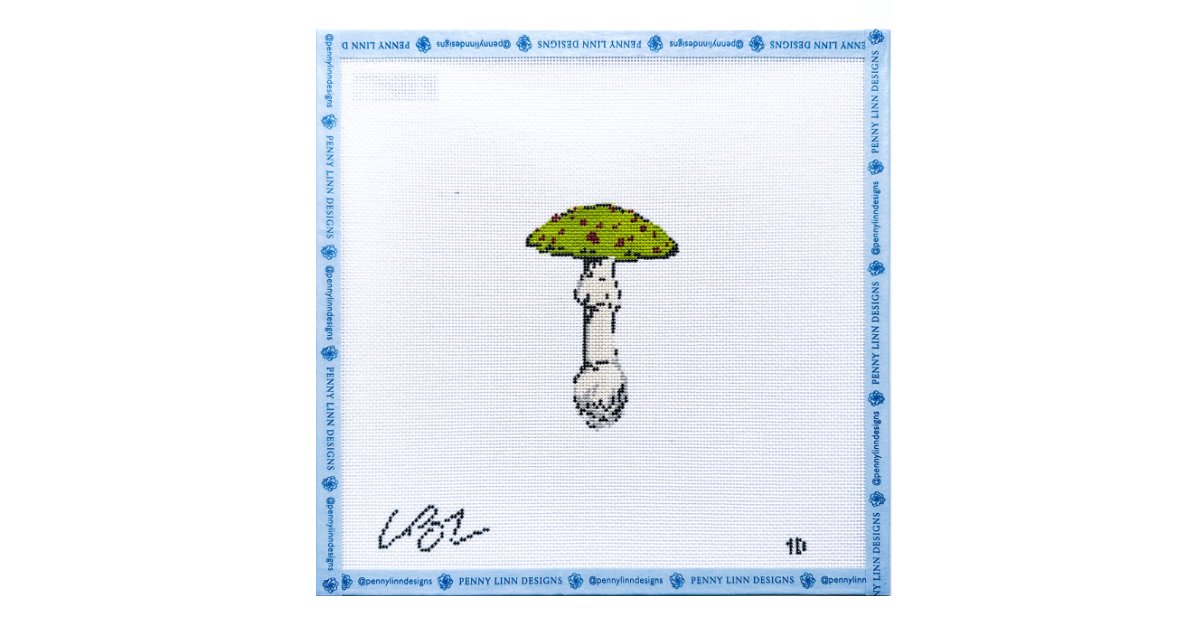 Olive Mushroom - Penny Linn Designs - The Plum Stitchery