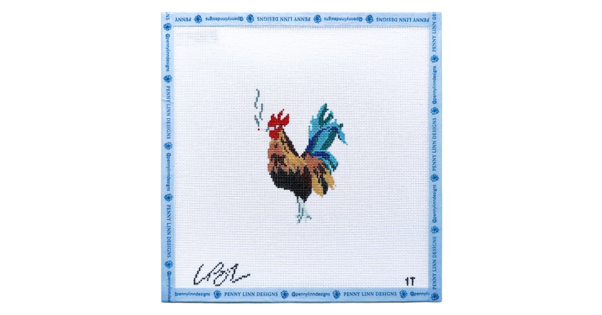 Party Animal Rooster - Penny Linn Designs - The Plum Stitchery