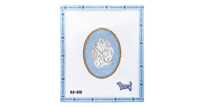 The Cavalier King Charles Spaniel Cameo - Penny Linn Designs - Atlantic Blue Collection