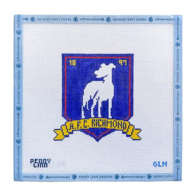 AFC RICHMOND GREYHOUNDS SOCCER - Penny Linn Designs - Grandin Lane Needlepoint