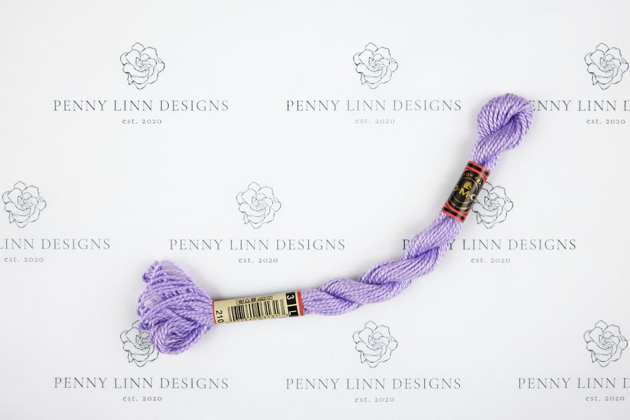 DMC 3 Pearl Cotton 210 Lavender - Medium - Penny Linn Designs - DMC