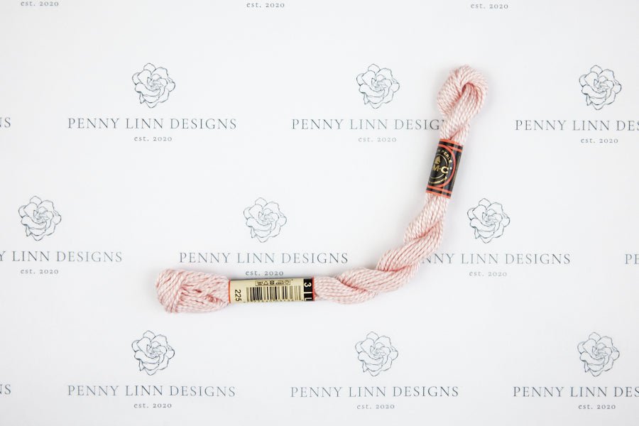 DMC 3 Pearl Cotton 225 Shell Pink - Ultra Very Light - Penny Linn Designs - DMC
