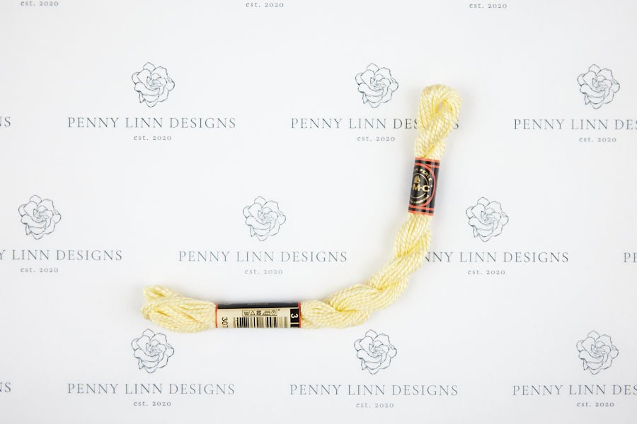 DMC 3 Pearl Cotton 3078 Golden Yellow - Very Light - Penny Linn Designs - DMC