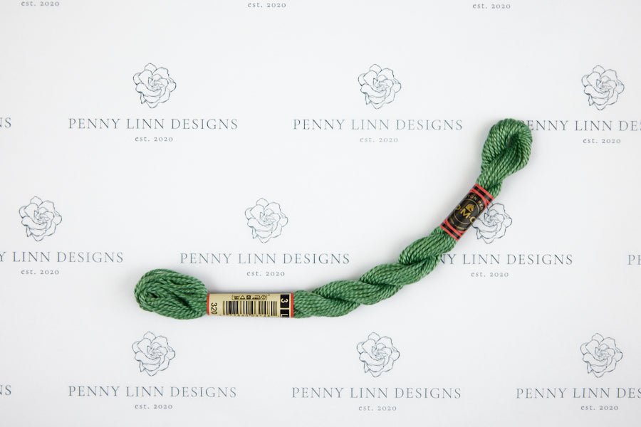 DMC 3 Pearl Cotton 320 Pistachio Green - Medium - Penny Linn Designs - DMC
