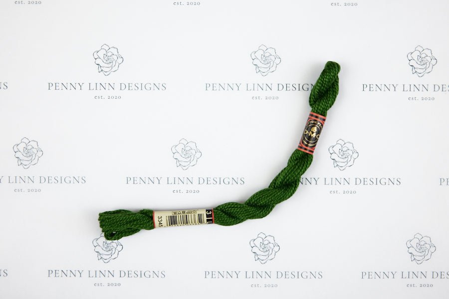 DMC 3 Pearl Cotton 3345 Hunter Green - Dark - Penny Linn Designs - DMC