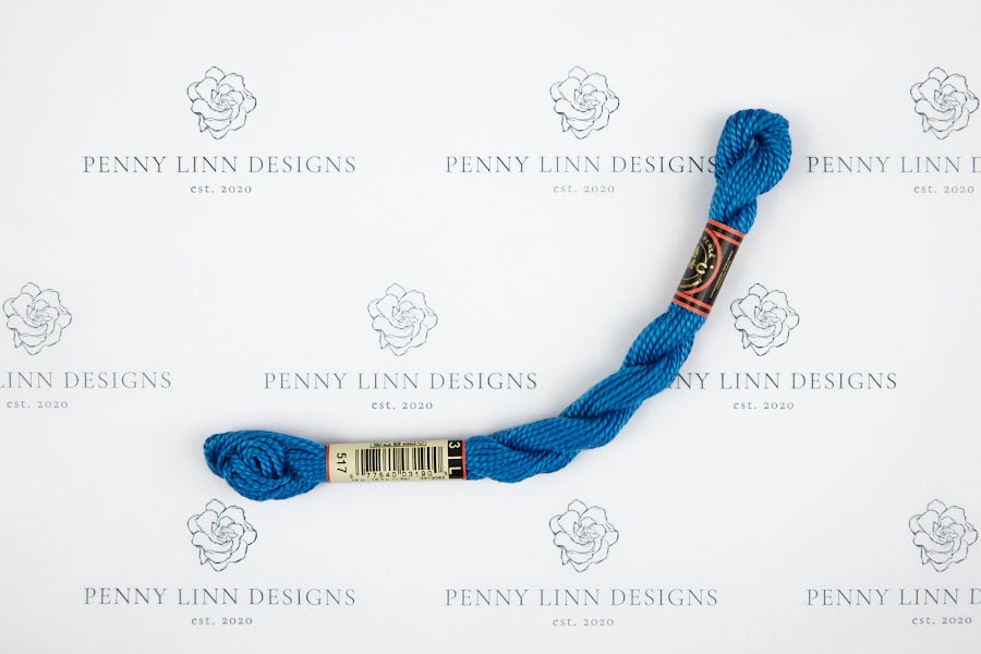 DMC 3 Pearl Cotton 517 Wedgewood - Dark - Penny Linn Designs - DMC