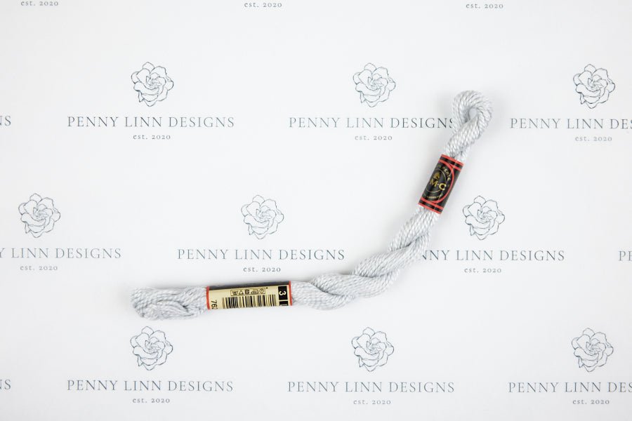 DMC 3 Pearl Cotton 762 Pearl Gray - Very Light - Penny Linn Designs - DMC