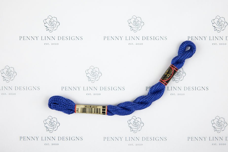 DMC 3 Pearl Cotton 797 Royal Blue - Penny Linn Designs - DMC