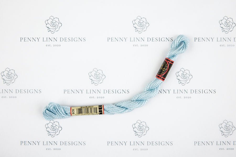 DMC 3 Pearl Cotton 828 Blue - Ultra Very Light - Penny Linn Designs - DMC