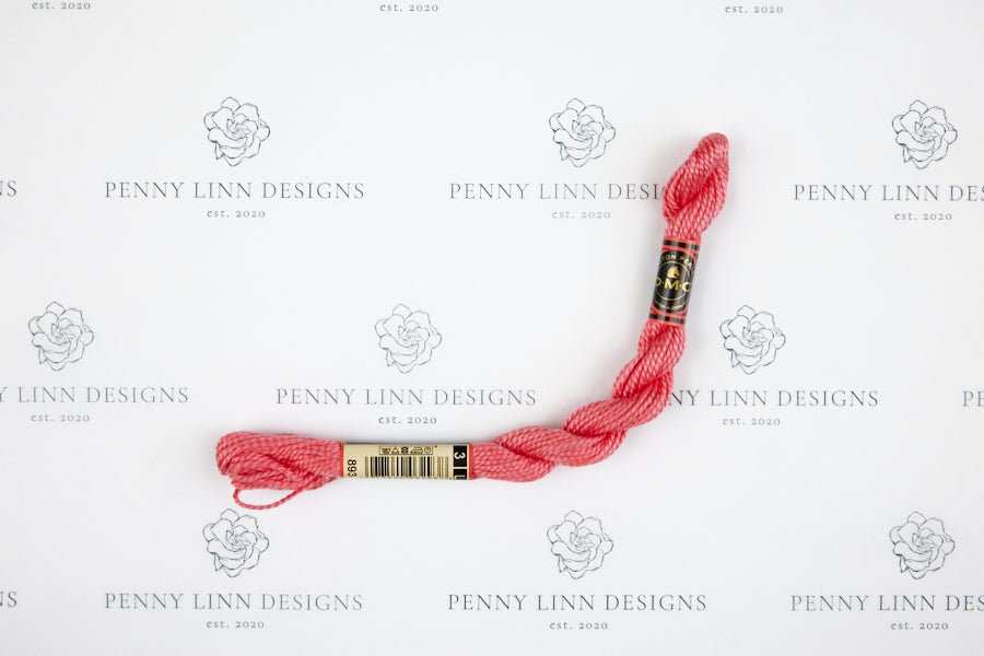 DMC 3 Pearl Cotton 893 Carnation - Light - Penny Linn Designs - DMC