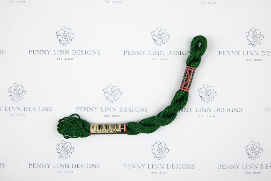 DMC 3 Pearl Cotton 895 Hunter Green - Very Dark - Penny Linn Designs - DMC