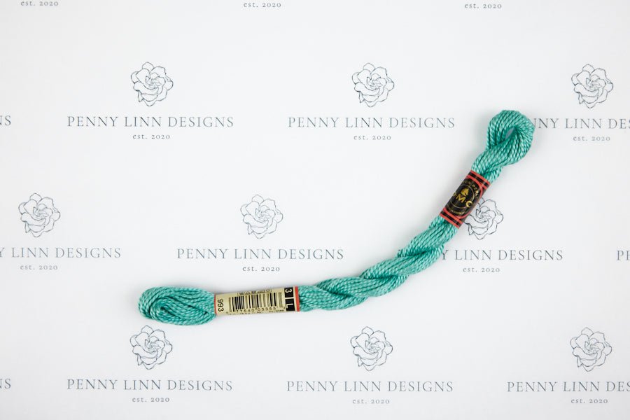 DMC 3 Pearl Cotton 993 Aquamarine - Very Light - Penny Linn Designs - DMC