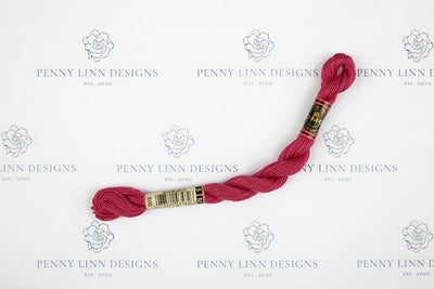 DMC 5 Pearl Cotton 600 Cranberry - Very Dark - Penny Linn Designs - DMC