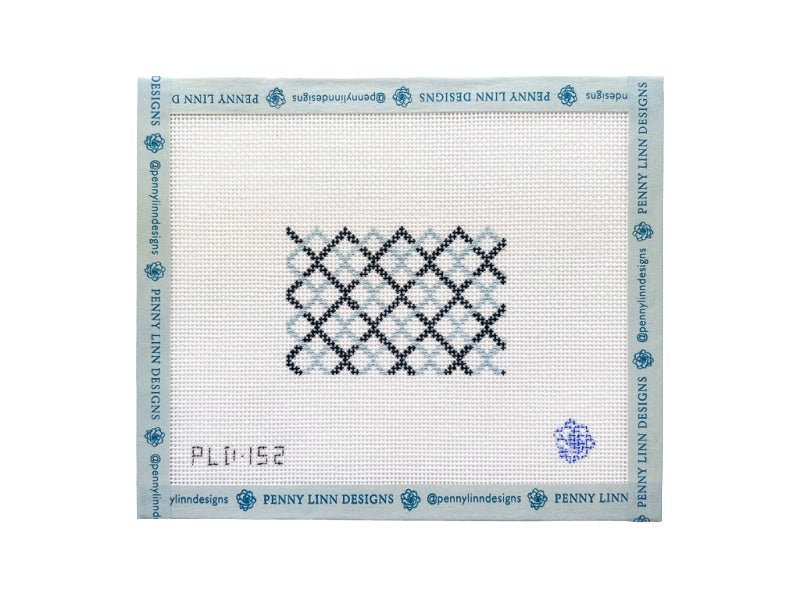 Double Blue Lattice Card Insert - Penny Linn Designs - Penny Linn Designs