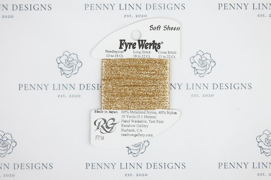 Fyre Werks Soft Sheen FT14 Vatican Gold - Penny Linn Designs - Rainbow Gallery