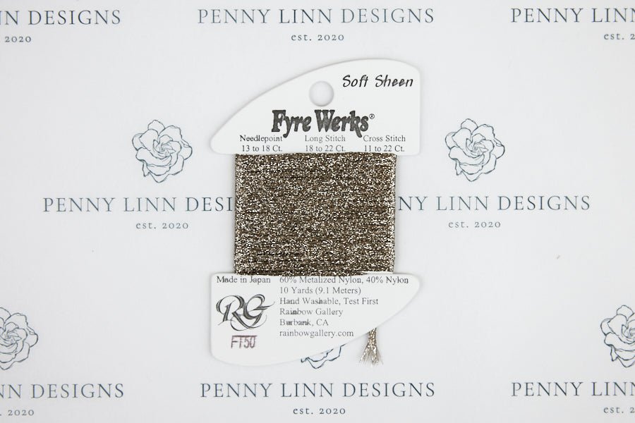 Fyre Werks Soft Sheen FT50 Old Brass - Penny Linn Designs - Rainbow Gallery