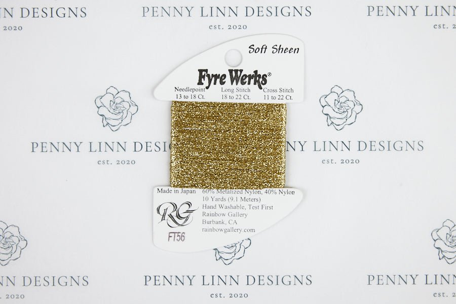 Fyre Werks Soft Sheen FT56 Vintage Gold - Penny Linn Designs - Rainbow Gallery