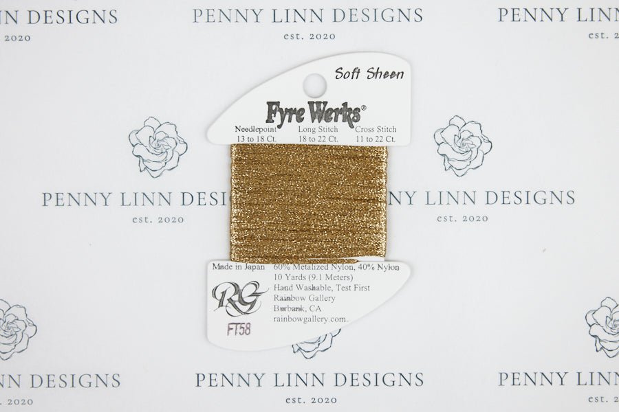 Fyre Werks Soft Sheen FT58 Gold - Penny Linn Designs - Rainbow Gallery