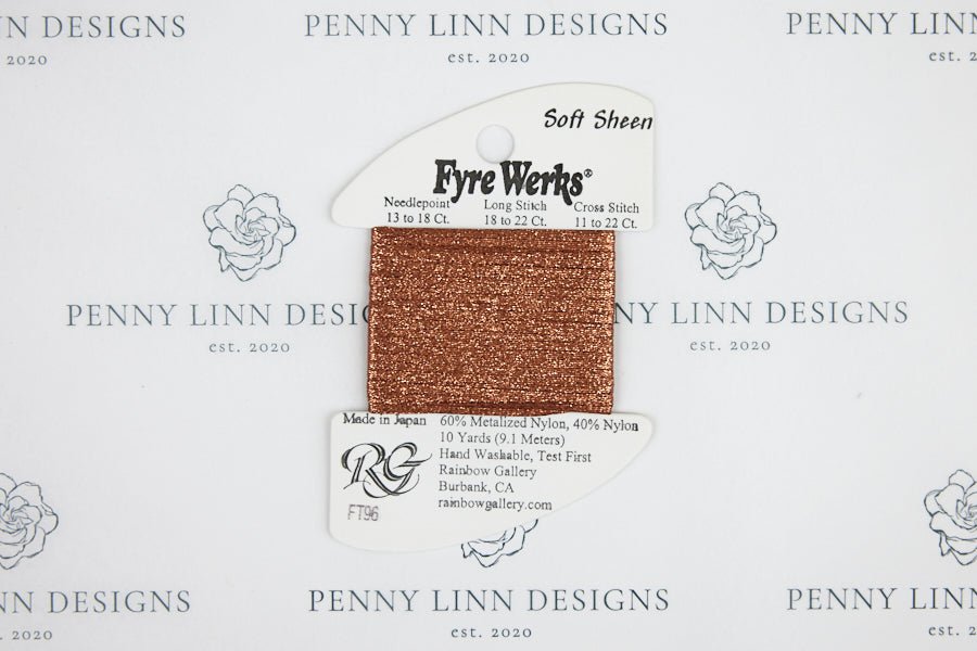 Fyre Werks Soft Sheen FT96 Ginger Spice - Penny Linn Designs - Rainbow Gallery