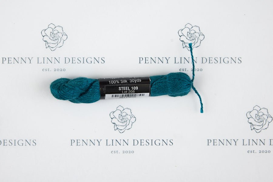 Pepper Pot Silk 109 STEEL - Penny Linn Designs - Planet Earth Fibers