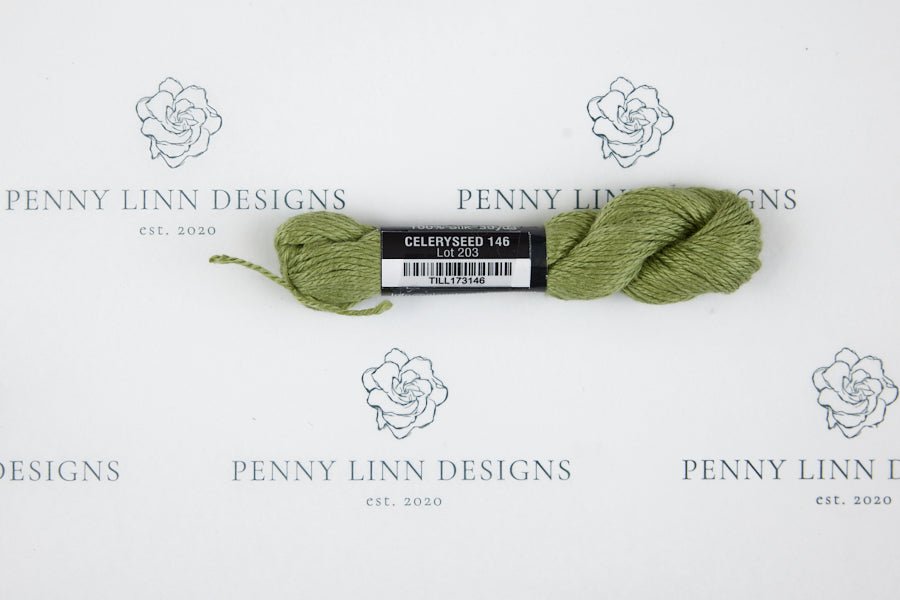 Pepper Pot Silk 146 Celery Seed - Penny Linn Designs - Planet Earth Fibers