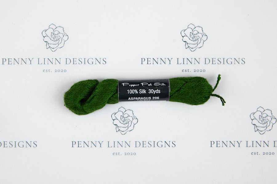 Pepper Pot Silk 206 ASPARAGUS - Penny Linn Designs - Planet Earth Fibers