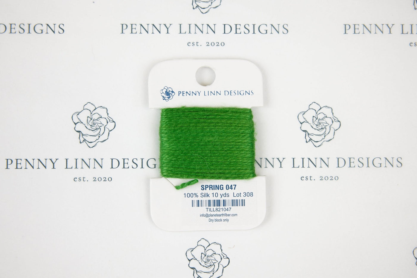 Planet Earth Silk Card - 047 Spring - Penny Linn Designs - Planet Earth Fibers