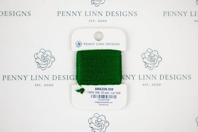 Planet Earth Silk Card - 049 Amazon - Penny Linn Designs - Planet Earth Fibers