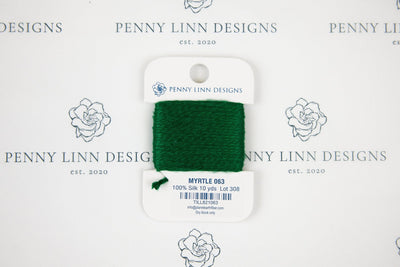 Planet Earth Silk Card - 063 Myrtle - Penny Linn Designs - Planet Earth Fibers