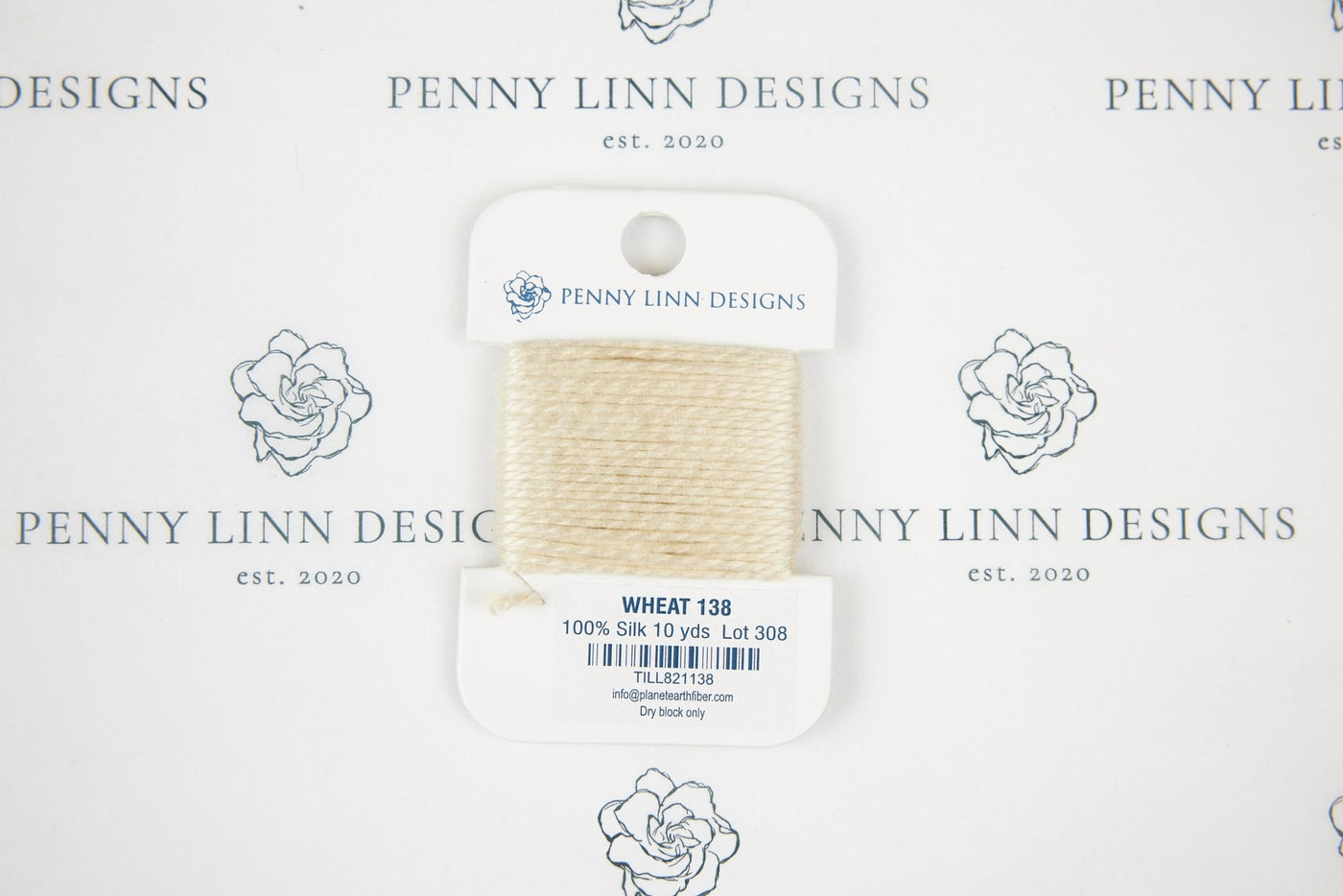 Planet Earth Silk Card - 138 Wheat - Penny Linn Designs - Planet Earth Fibers