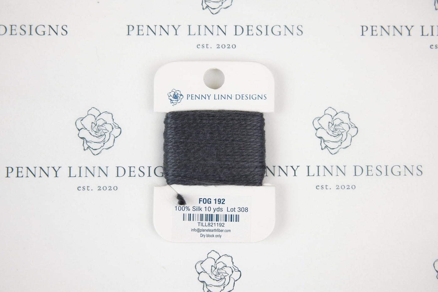 Planet Earth Silk Card - 192 Fog - Penny Linn Designs - Planet Earth Fibers
