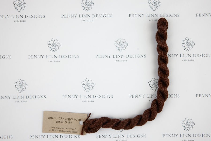 Silk & Ivory 105 Coffee Bean - Penny Linn Designs - Brown Paper Packages