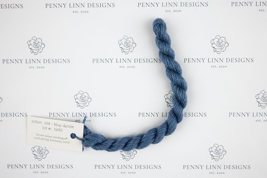 Silk & Ivory 109 Blue Denim - Penny Linn Designs - Brown Paper Packages