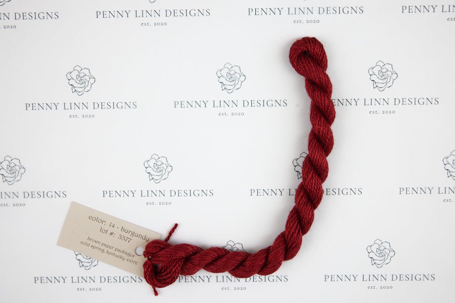 Silk & Ivory 14 Burgundy - Penny Linn Designs - Brown Paper Packages