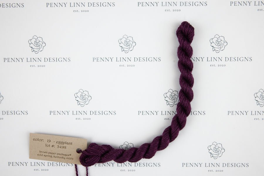 Silk & Ivory 19 Eggplant - Penny Linn Designs - Brown Paper Packages