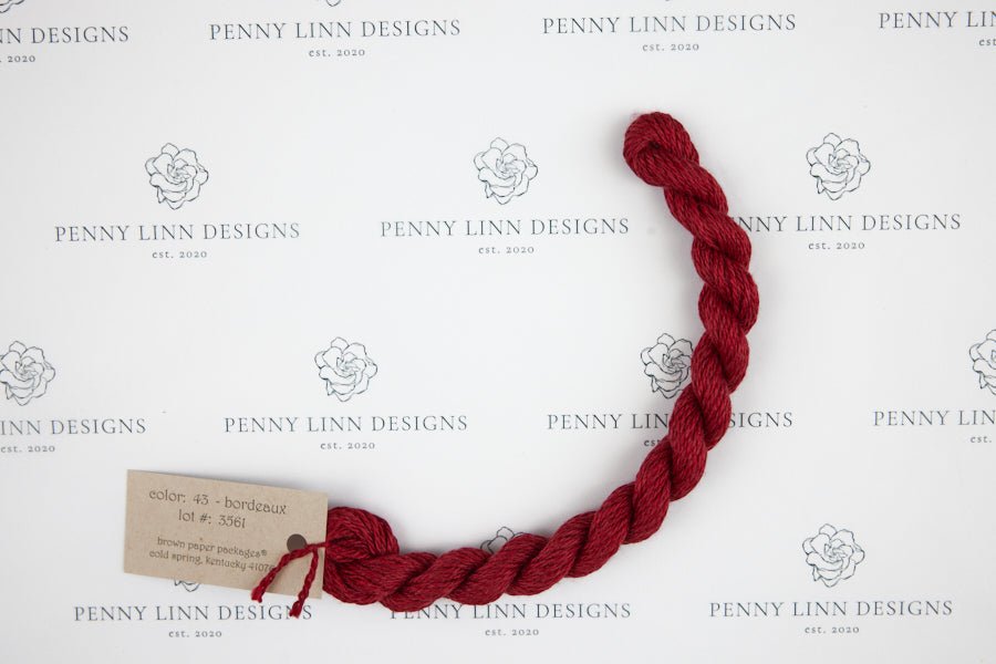 Silk & Ivory 43 Bordeaux - Penny Linn Designs - Brown Paper Packages