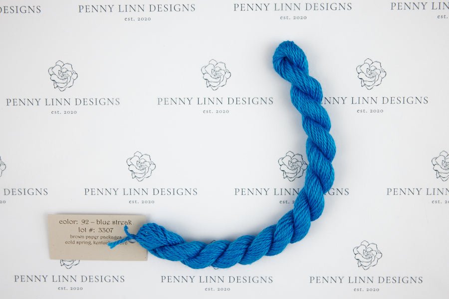 Silk & Ivory 92 Blue Streak - Penny Linn Designs - Brown Paper Packages