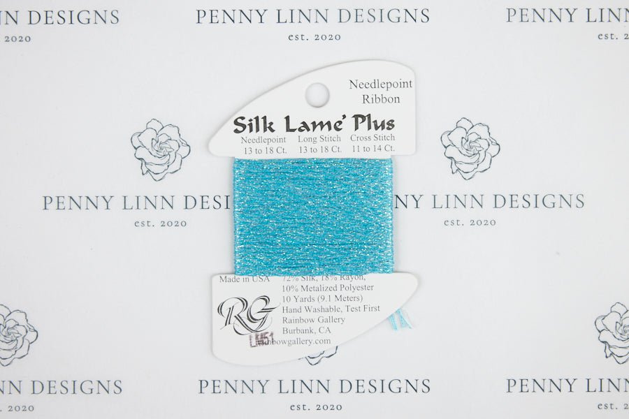 Silk Lamé Plus LM51 Turquoise - Penny Linn Designs - Rainbow Gallery