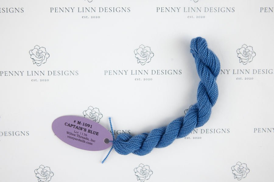 Vineyard Merino M-1091 CAPTAIN'S BLUE - Penny Linn Designs - Wiltex Threads
