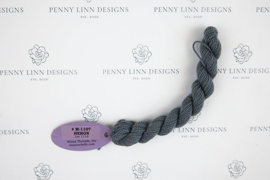 Vineyard Merino M-1107 HERON - Penny Linn Designs - Wiltex Threads
