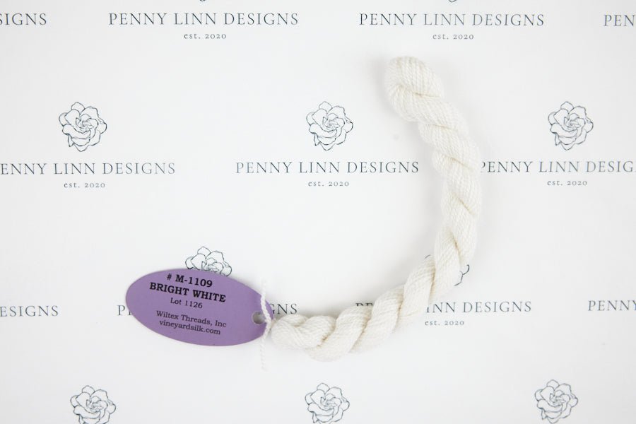 Vineyard Merino M-1109 BRIGHT WHITE - Penny Linn Designs - Wiltex Threads