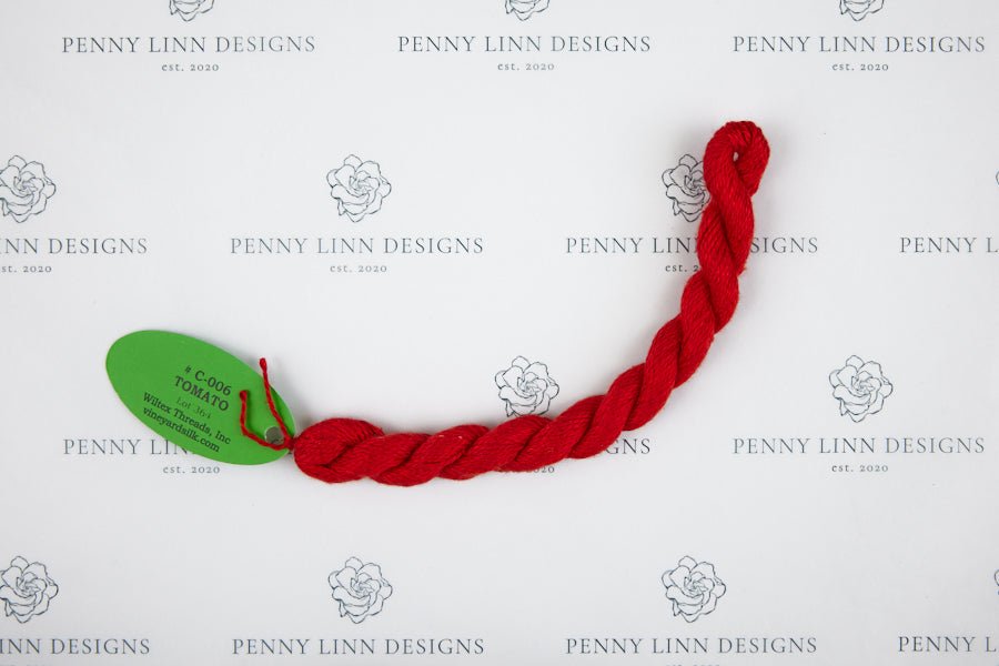 Vineyard Silk C-006 TOMATO - Penny Linn Designs - Wiltex Threads